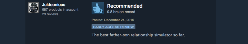 Illustration for article titled Who's Your Daddy, As Told By Steam Reviews